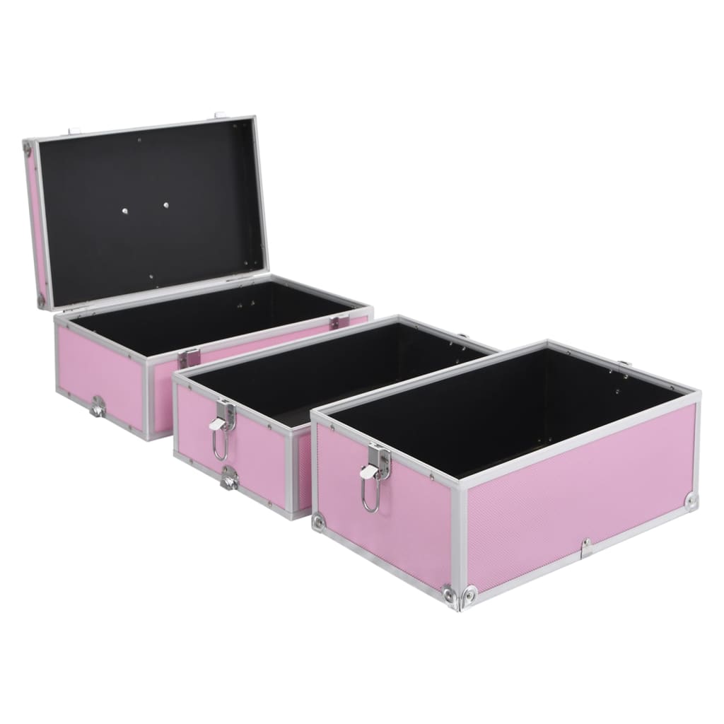 vidaXL Make-up Case Aluminum Cosmetic Bag Beauty Vanity Case Multi Colors