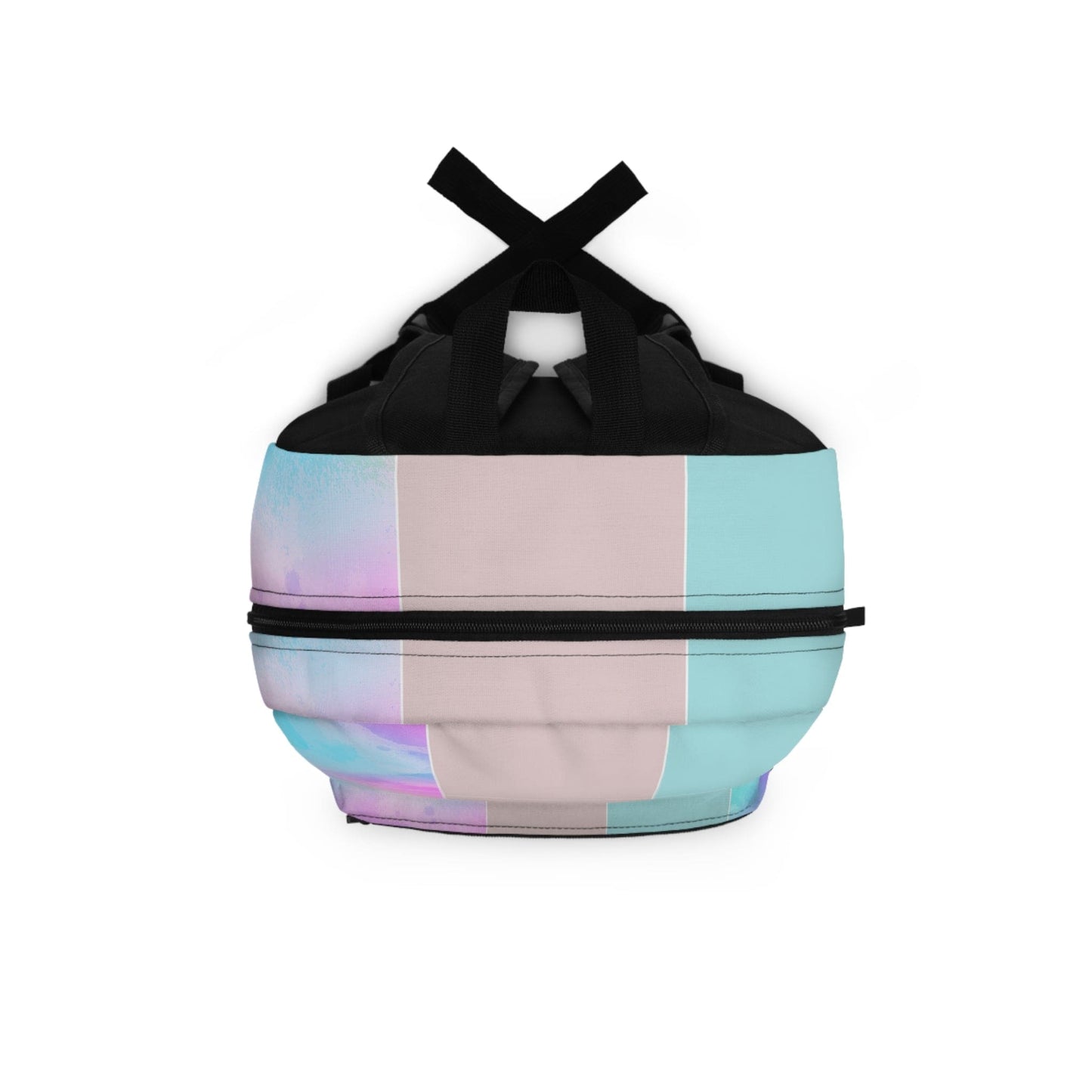 Backpack - Large Water-resistant Bag - Pastel Colorblock Watercolor Illustration
