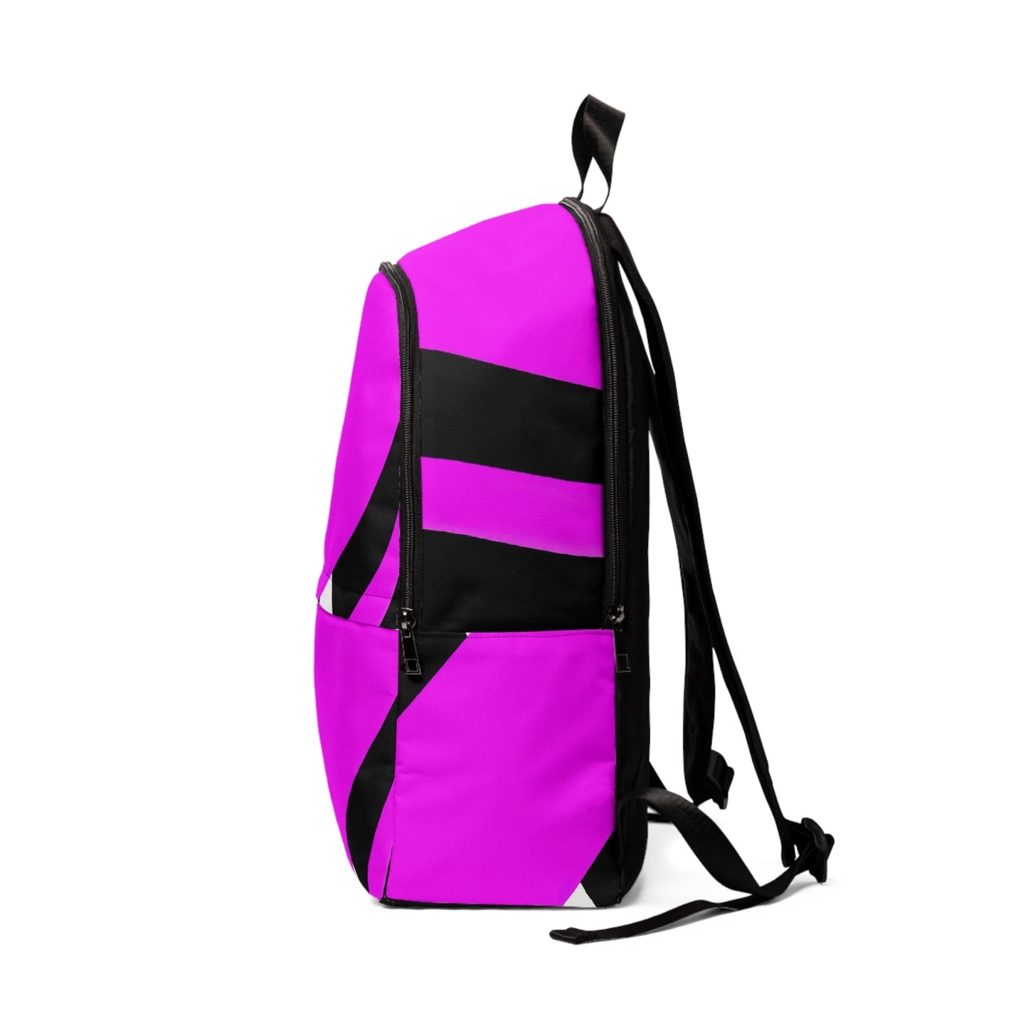Fashion Backpack Waterproof Black and Pink Pattern