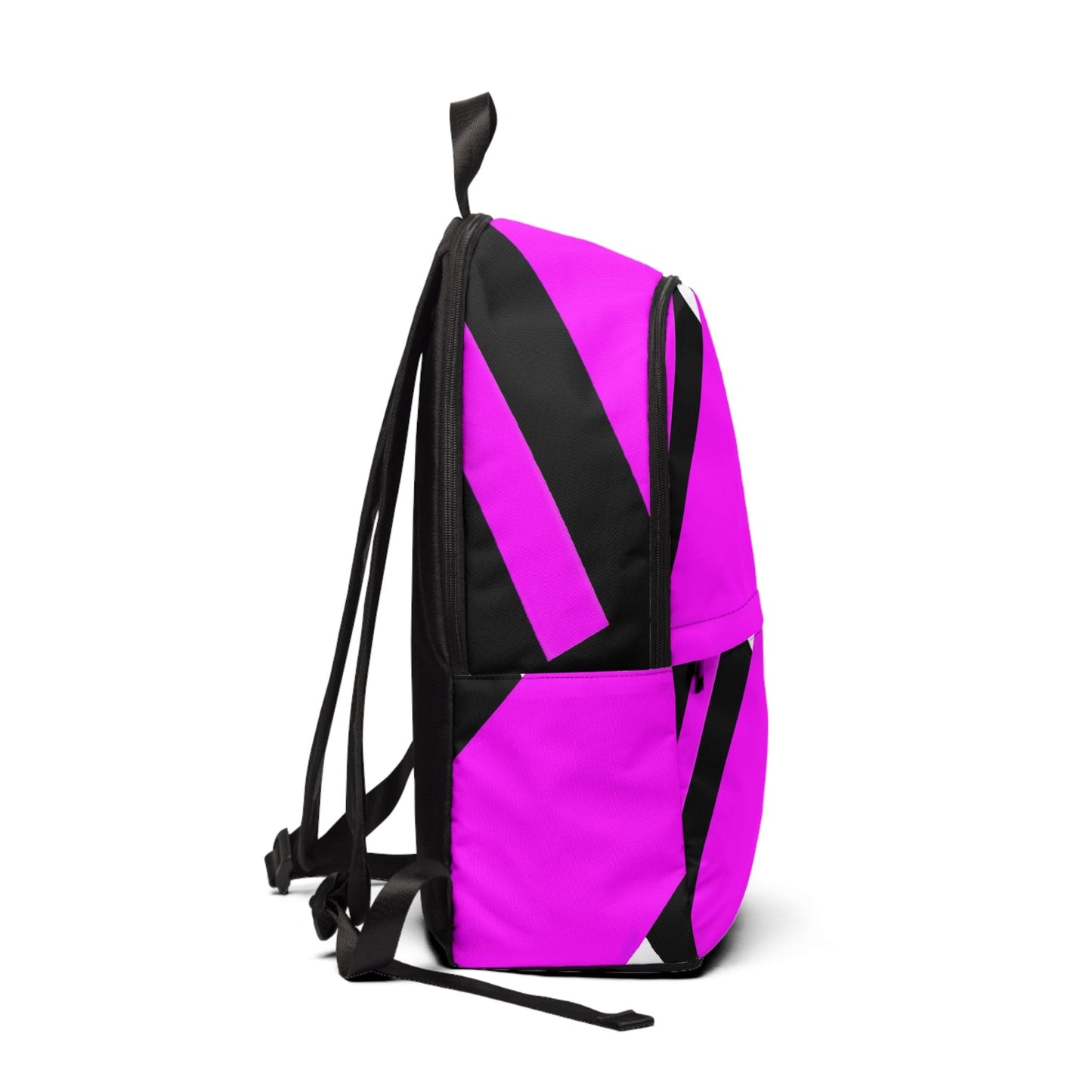 Fashion Backpack Waterproof Black and Pink Pattern