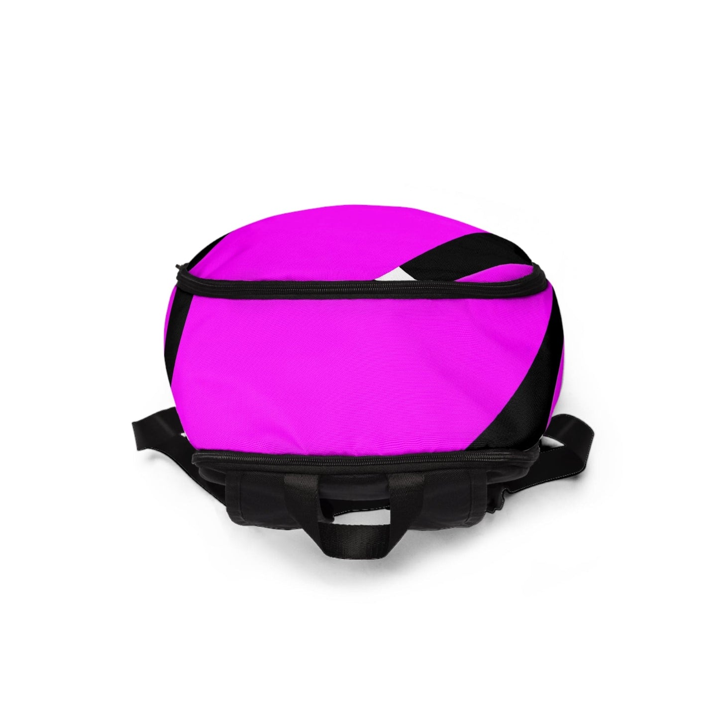 Fashion Backpack Waterproof Black and Pink Pattern