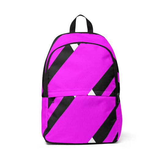 Fashion Backpack Waterproof Black and Pink Pattern